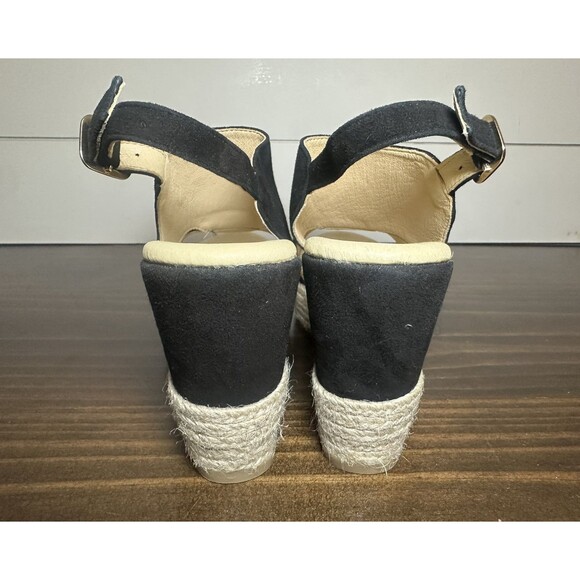 Cordani Calzature Elenor Suede Espadrille Wedge Platform Black Sandal US 8 EU 39 - Picture 3 of 10
